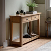Eton 2 Drawer Console Natural 1400x380x800mm