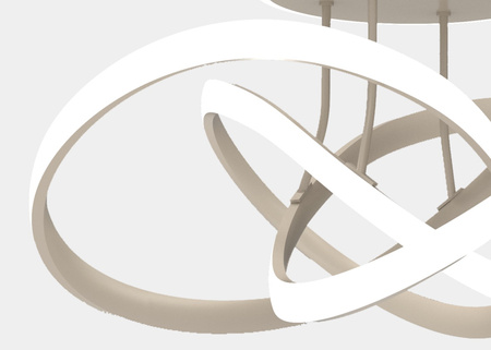 9064-113 Lampa sufitowa BANDOL kaszmirowa - piaskowa