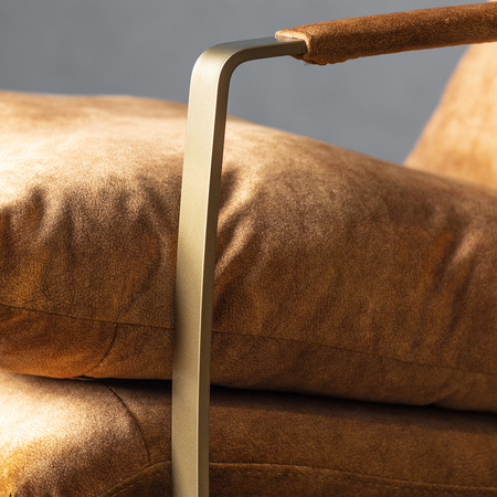 Fabien Lounger Ochre 650 x 960 x 920 mm
