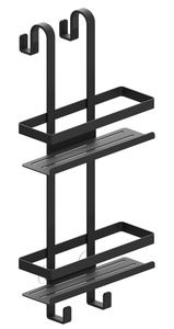 MYLINE druciana półka prysznicowa 288x605x168mm, czarny mat