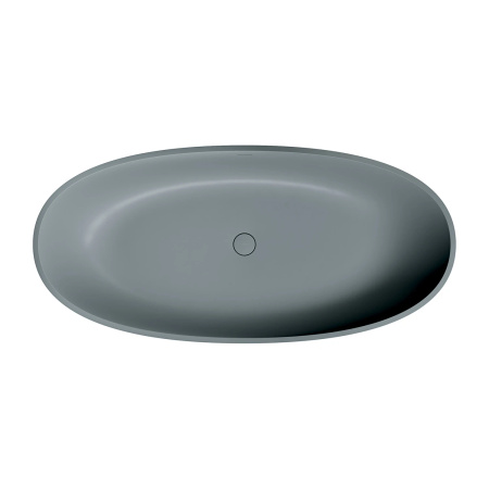 SHELL M+ wanna wolnostojąca z przelewem, 160 x 75 cm, ash grey mat