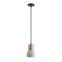 Lampa wisząca CONCRETE 12 cm- szary beton, drewno