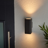 Kinkiet Milton – 2-punktowy, czarny, 8 × 11,5 × 18,4 cm