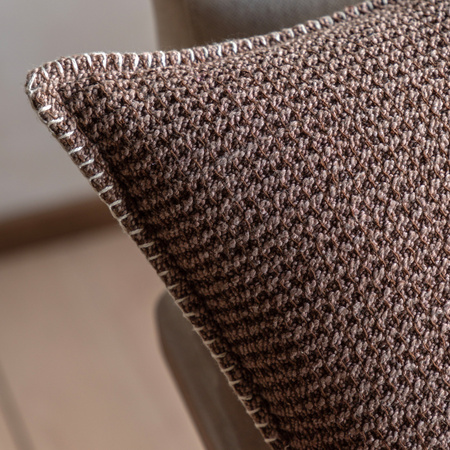 Alder Textured Cushion Brown 450x450mm