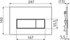 Alcadrain Zestaw Stelaż SÁDROMODUL i Przycisk THIN  Prostokąt Gun Metal Mat