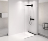 ARCHITEX BLACK MATT walk-in, 1262 mm, szkło czyste