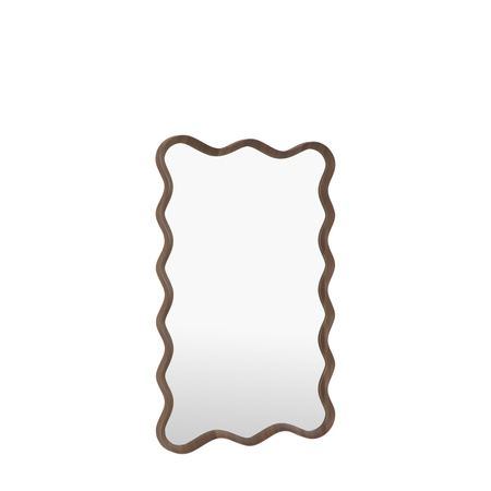 Lustro Wiggle – orzechowe, 60 × 3 × 90 cm