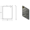 FLOAT Lustro z podświetleniem LED 60x80cm, białe