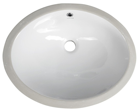 Umywalka ceramiczna pod blat 48,5x38cm, biała