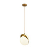 Lampa wisząca ORBITA biało-złota, akryl, 20 cm