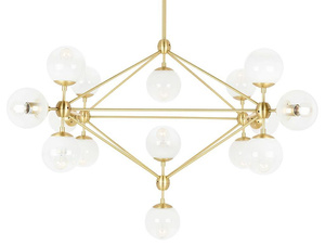 MOOSEE lampa wisząca PLANETARIO 15 GOLD   złota - klosze szronione