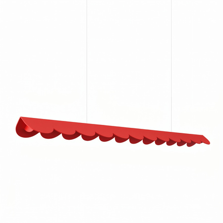Lampa wisząca BISCUIT 130 czerwona LED 4000K