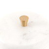 Veta Marble Rounded Box White 100x100x114mm