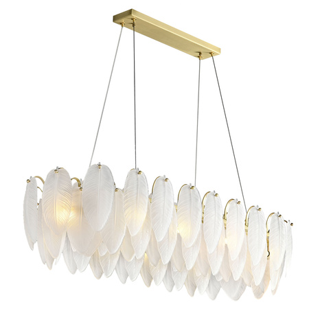 Lampa wisząca PIUMA LONG 100 cm – biała, oprawa sufitowa
