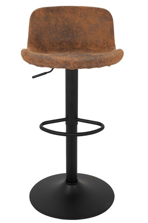 Krzesło barowe STOR PU regulowane  brązowe