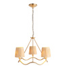 Wriggle 3 Pendant Light Brushed Aged Brass