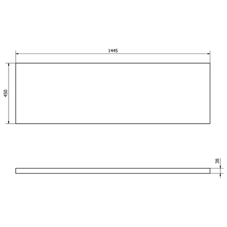 VEGA blat umywalkowy 145x45cm, dąb platin
