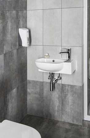 YUMO umywalka ceramiczna narożna 45x28cm, biały