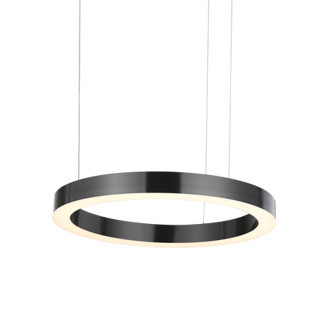 Lampa wisząca CIRCLE 60 cm - LED, ring tytan szczotkowany