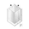 Kabina prysznicowa OXIA NICKEL BRUSHED 1D L prostokątna 80x70x200 szkło czyste 8mm Active Shield 2.0