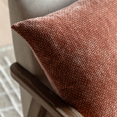 Basketweave Cushion Rust 2pk 450x450mm