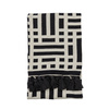 Merton Knitted Tassel Throw Black 1300 x 1700 mm