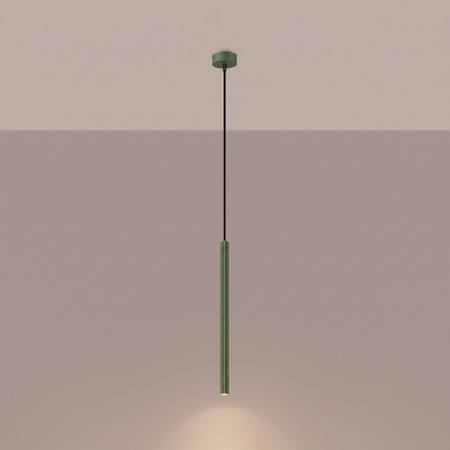 Lampa wisząca ARCHE 1 zielona oliwka