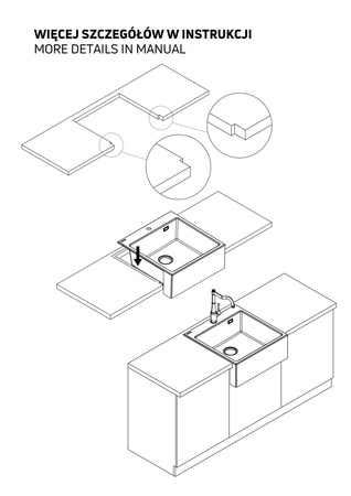 Zlewozmywak granitowy 1-komorowy