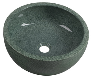 PRIORI umywalka ceramiczna nablatowa Ø 42 cm, zielony