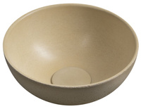 MINOR umywalka betonowa nablatowa, średnica 26cm, żółty mat