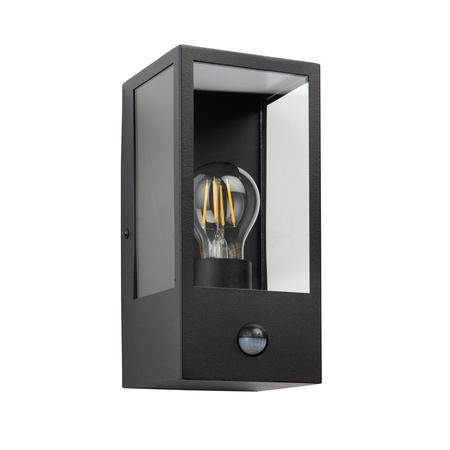Oxford Outdoor PIR 1 Wall Light Black