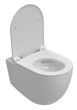 INFINITY miska WC wisząca, Vortex Rimless, 36,5x53cm, biały