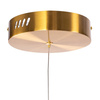 Lampa wisząca CIRCLE 3 60+80+80 cm - LED, ringi mosiądz szczotkowany na 1 podsufitce