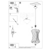 Lampa wisząca ORIANA