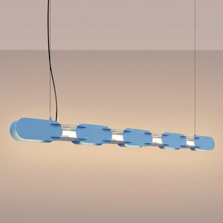 Lampa wisząca CHAIN 158 błękitna LED 3000K