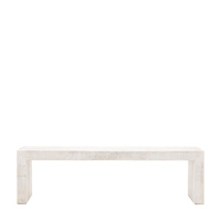 Iowa Dining Bench Whitewash 1600x360x450mm