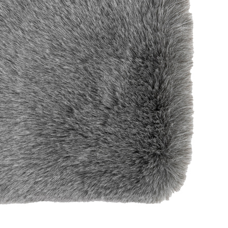 Roscose Faux Fur Throw Smoke Grey 1300x1500mm