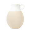 Wazon Tinos Pitcher duży, biały, naturalny, średnica 220 x 300 mm
