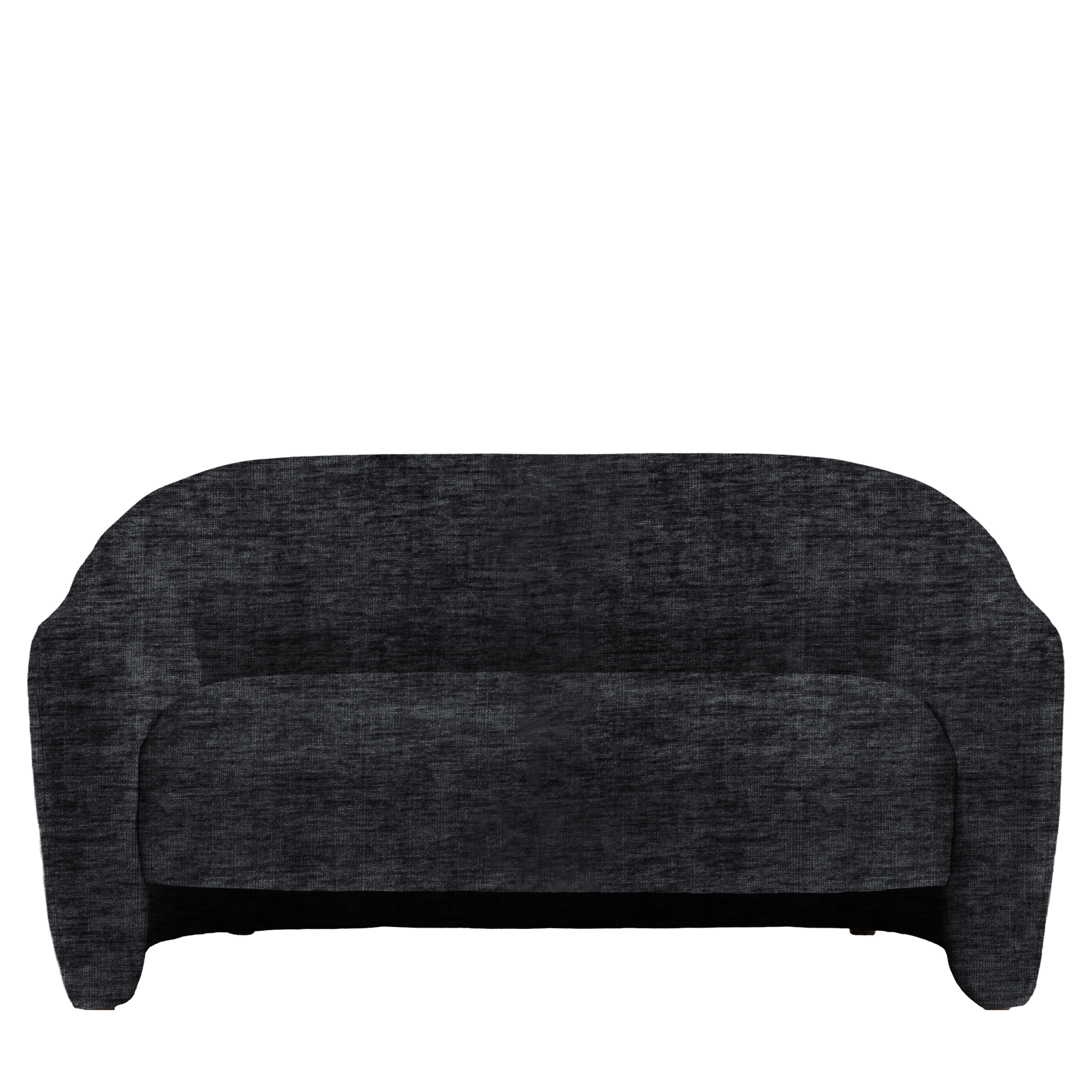 Sofa Arona 2-osobowa – Celine Battleship, 153 × 83,5 × 77 cm