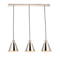 Hal 3 Pendant Light Bright Nickel