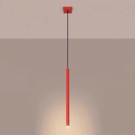 Lampa wisząca PASTELO 1 czerwona