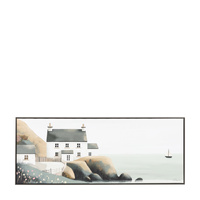 By The Sea Framed Canvas 990x35x390mm