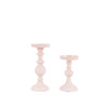 Alzira Candlesticks Pink Set of 2