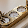 Stag Gold Trio Tealight Holder 250x95x120mm