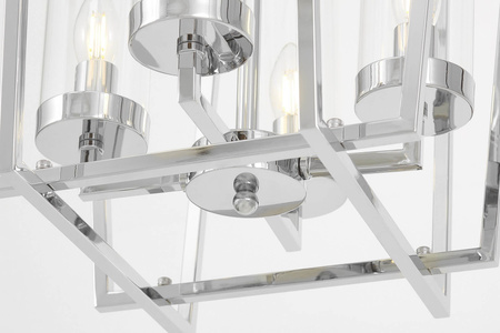 NOWOCZESNA LAMPA WISZĄCA CHROMOWANA ARES W4