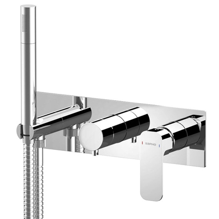 SPY podtynkowa bateria prysznicowa/wannowa, 3 funkcje, chrom