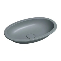 SHELL M+ umywalka podblatowa 54 x 34 cm, ash grey mat