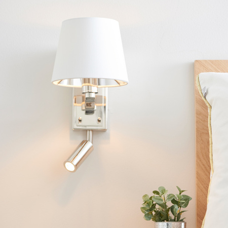Harvey Wall Light Bright Nickel 285mm