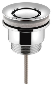 Odpływ umywalkowy 5/4'', niezamykany, design korek, 3-65mm, chrom