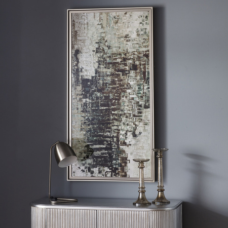 Vapour Abstract Framed Art 615x50x1220mm